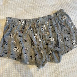 🌷 FREE GREY SMALL PAJAMA SHORTS SUNNY
